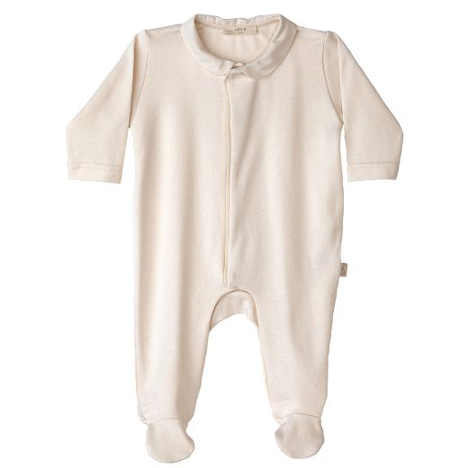 Picture of Baby Gi Angel Wing Beige Cotton Babygrow