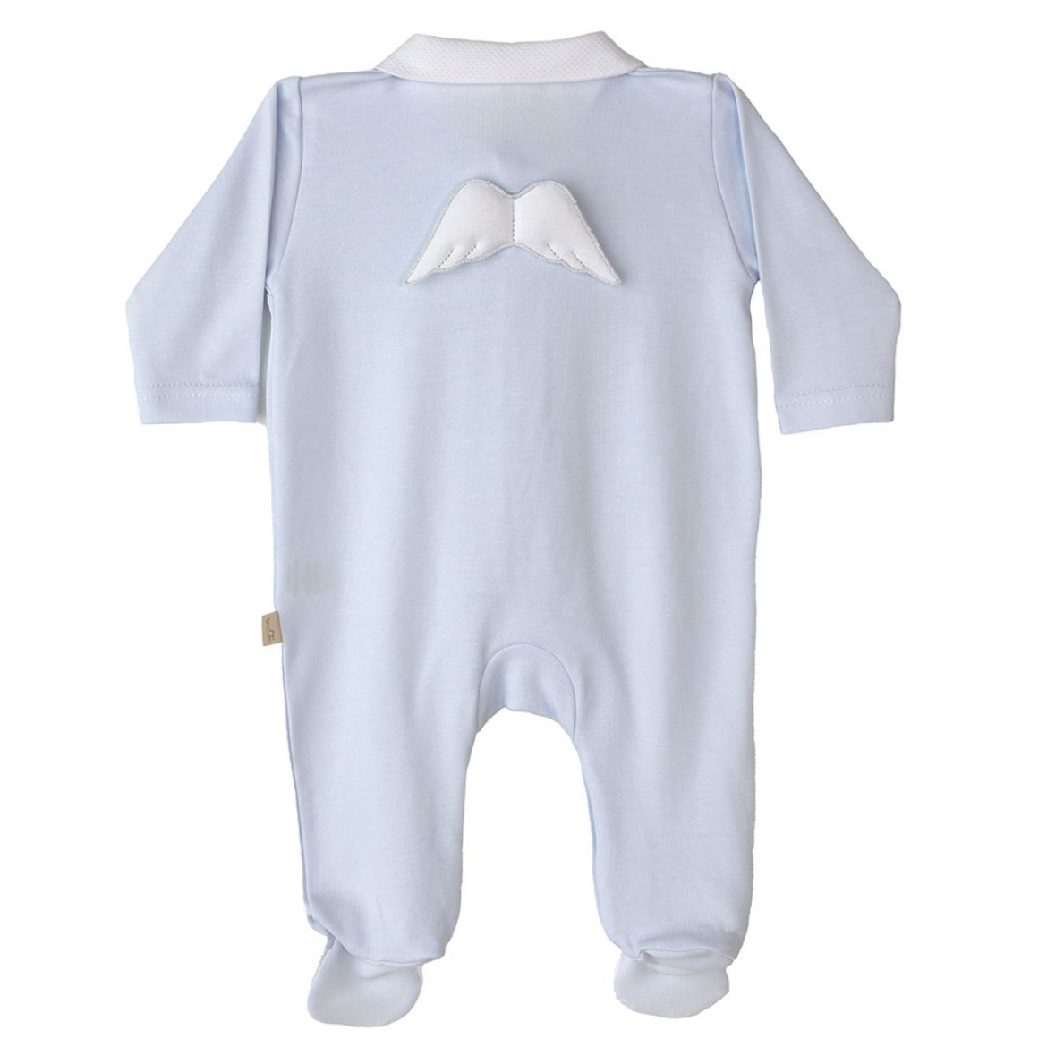 Picture of Baby Gi Angel Wing Blue Cotton Babygrow