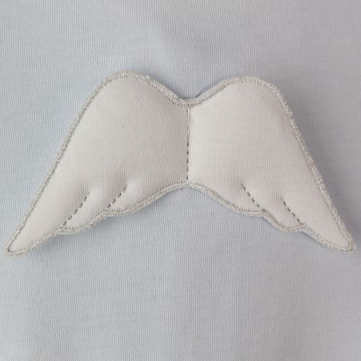 Picture of Baby Gi Angel Wing Blue Cotton Babygrow