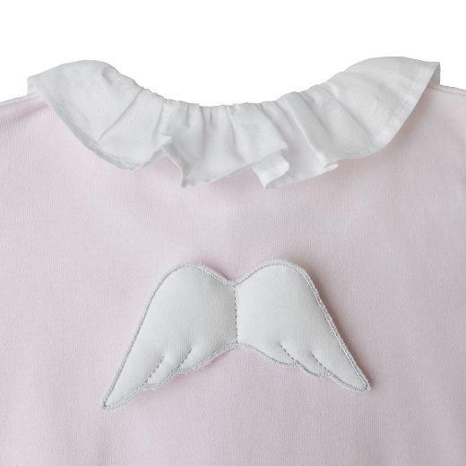 Picture of Baby Gi Angel Wing Pink Cotton Babygrow