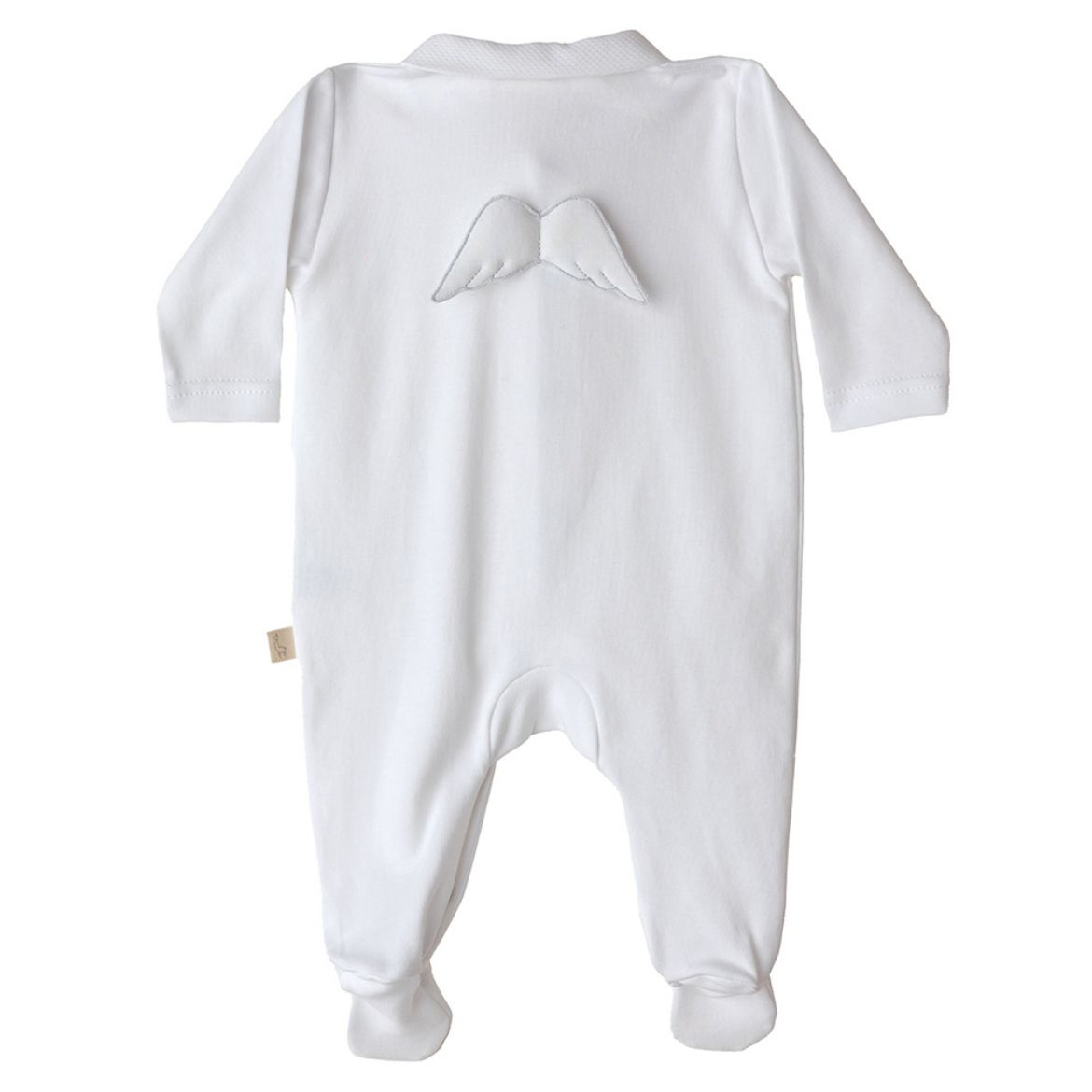 Picture of Baby Gi Angel Wing White Cotton Babygrow