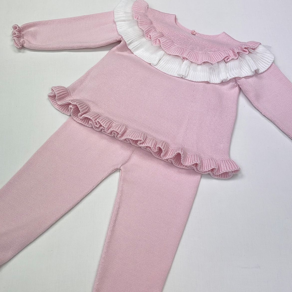 Picture of Granlei Girls Pink Knitted Legging Set