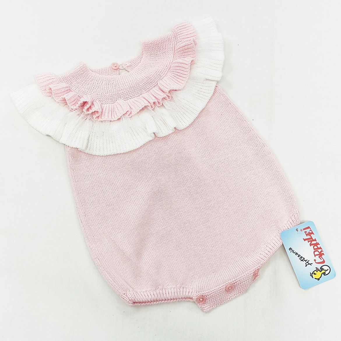 Picture of Granlei Girls Pink Knitted Romper