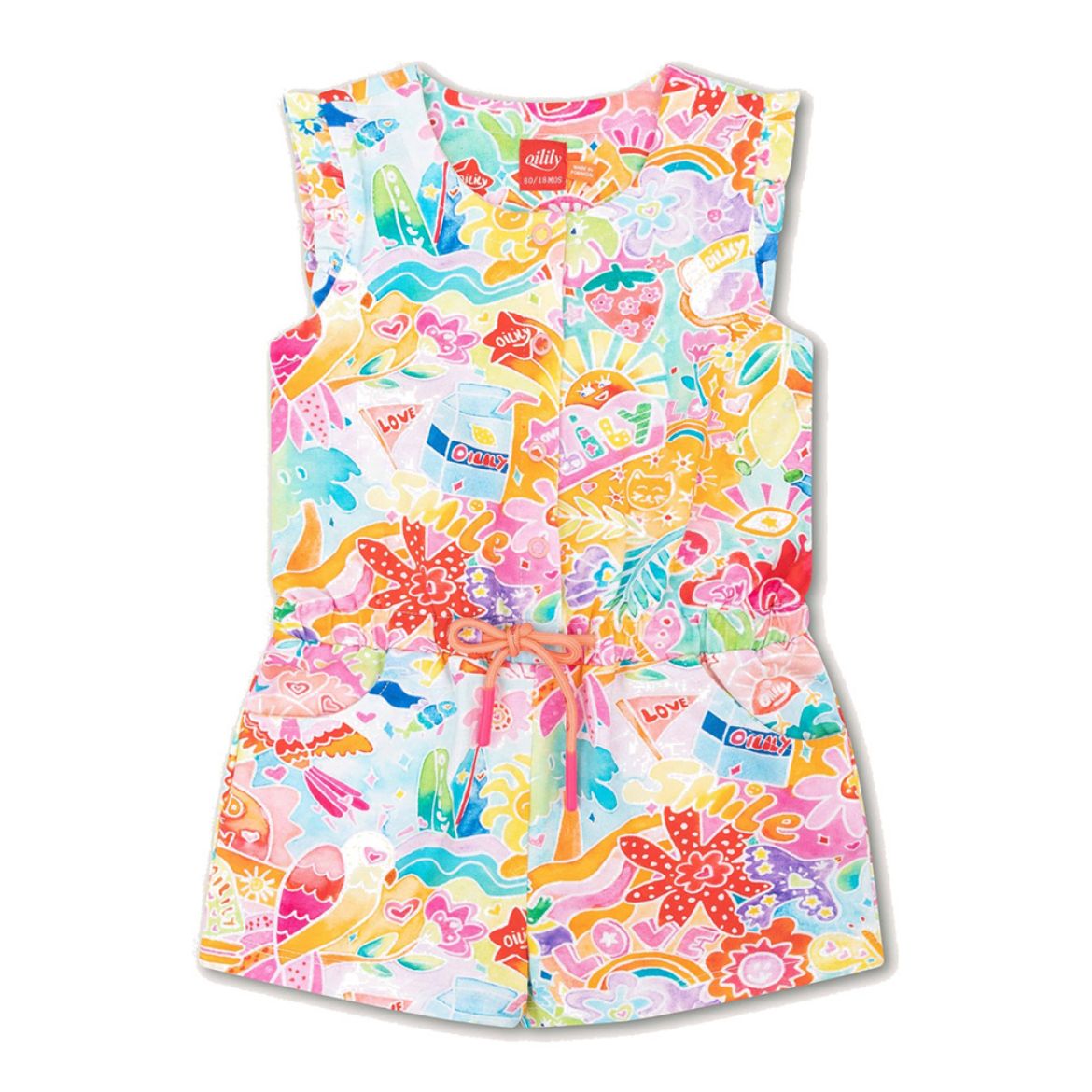 Picture of Oilily Parrot Jersey Printed Jumpsuit