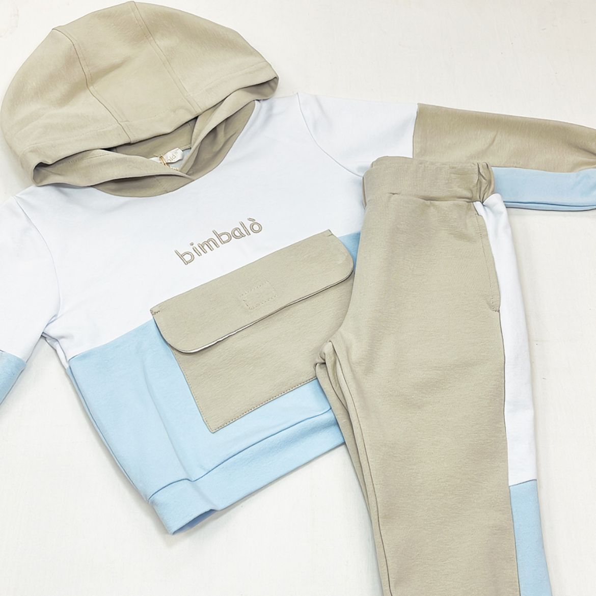 Picture of Bimbalo Boys Beige Tracksuit