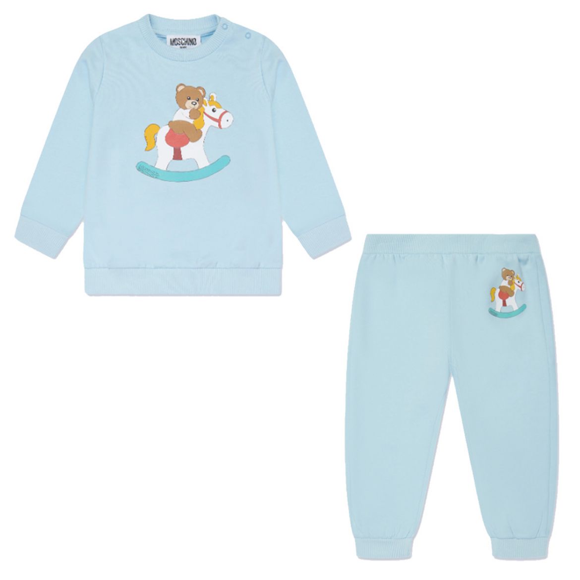 Picture of Moschino Baby Boys Pale Blue Tracksuit