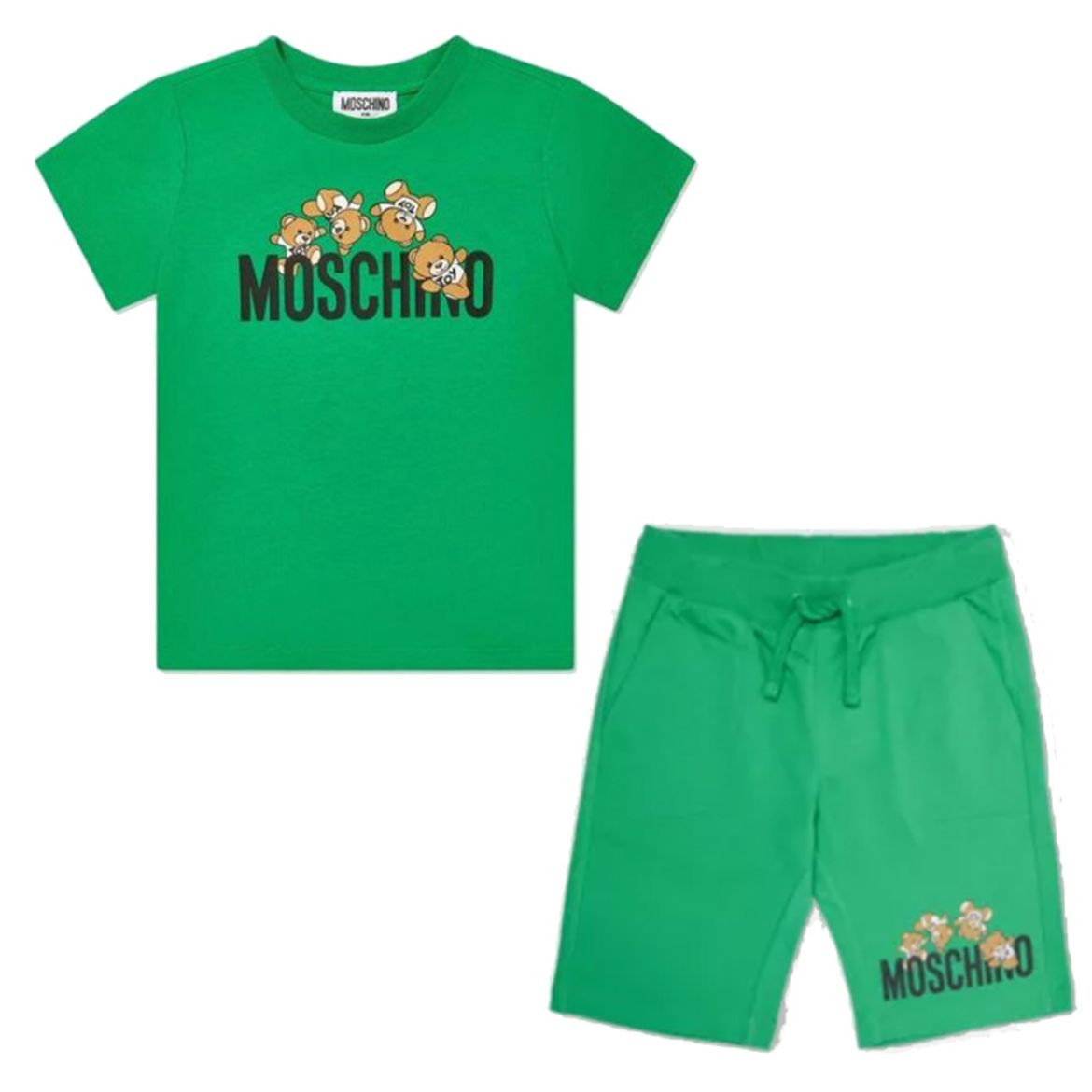 Picture of Moschino Boys Green T-shirt & Short Set
