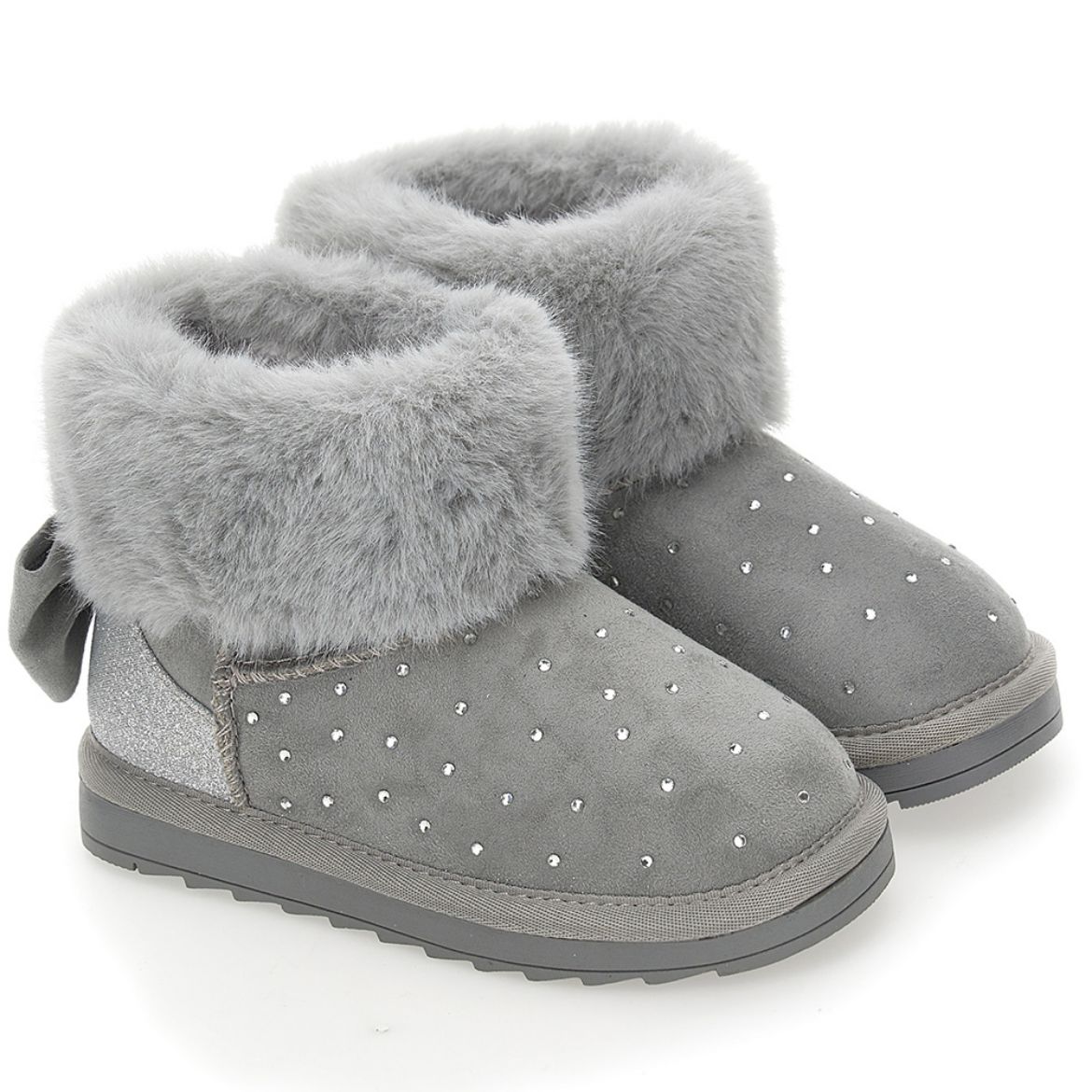 Picture of Monnalisa Grey Fur Boot