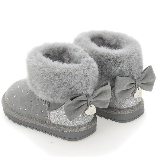 Picture of Monnalisa Grey Fur Boot