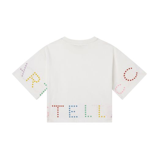 Picture of Stella Mc Cartney White Logo Crop Top 