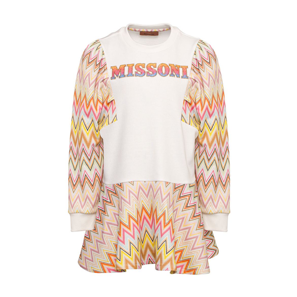 Picture of Missoni Girls Ivory Jersey Dress