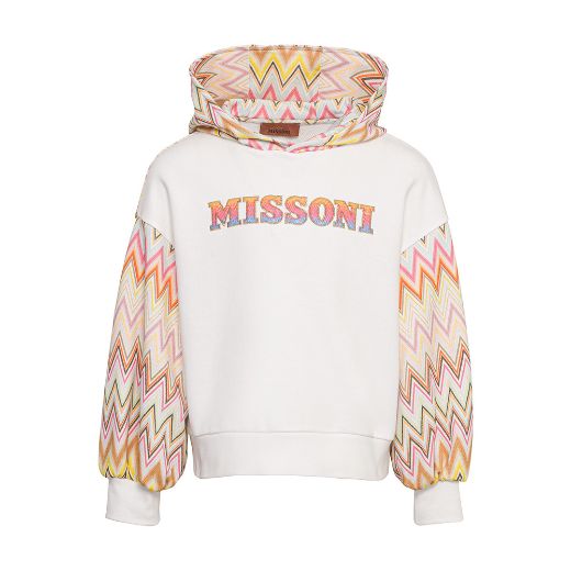 Picture of Missoni Girls Ivory Printed Jumper & Pant Set