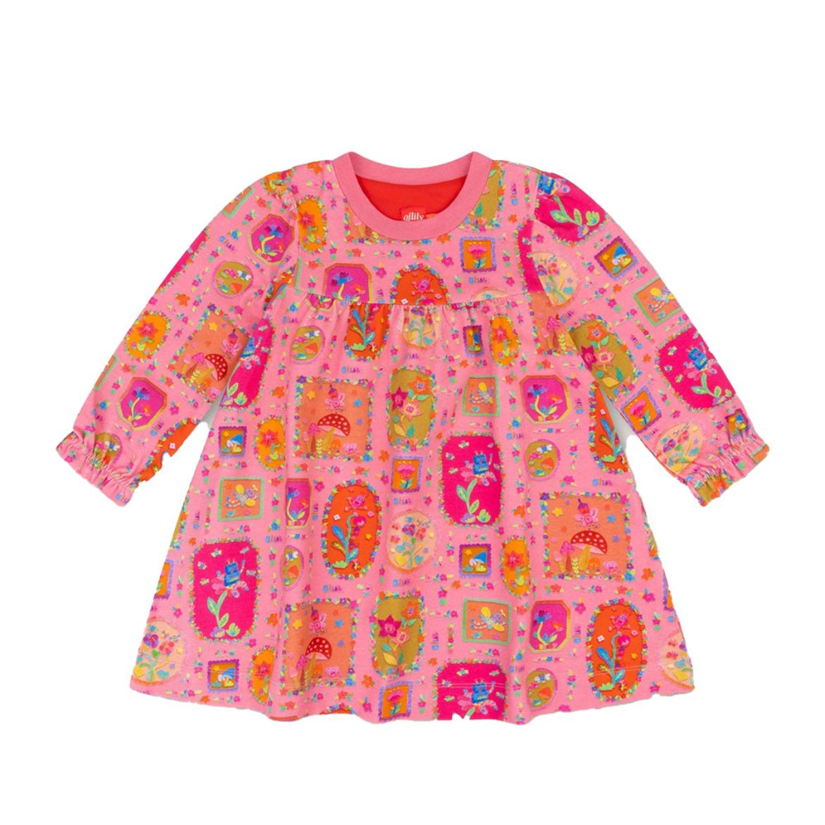 Picture of Oilily Dwarf Pink Printed Dress