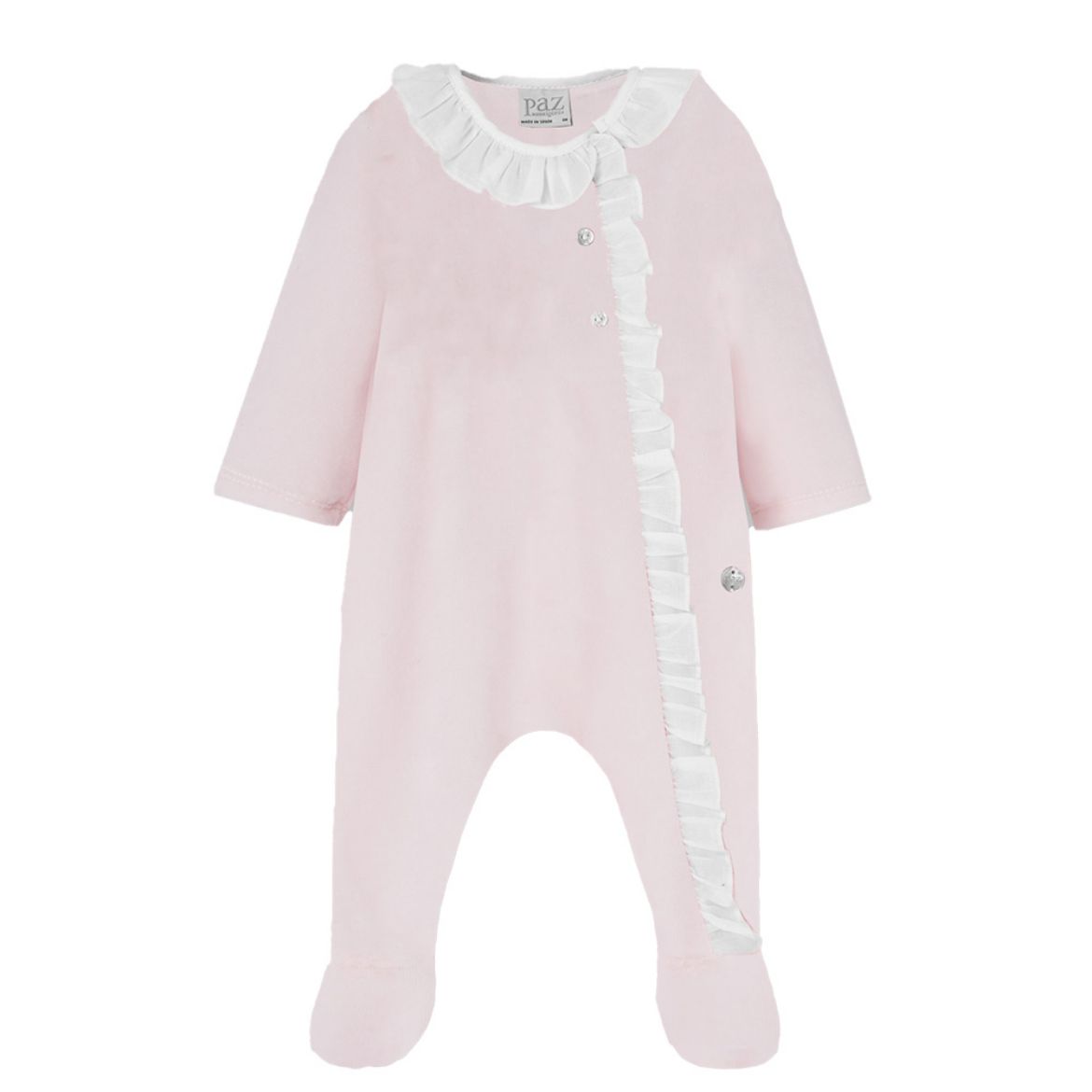 Picture of Paz Rodriguez Baby Pink Velour Romper
