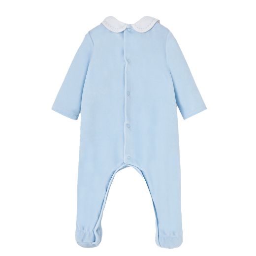 Picture of Paz Rodriguez Pale Blue Velour Romper