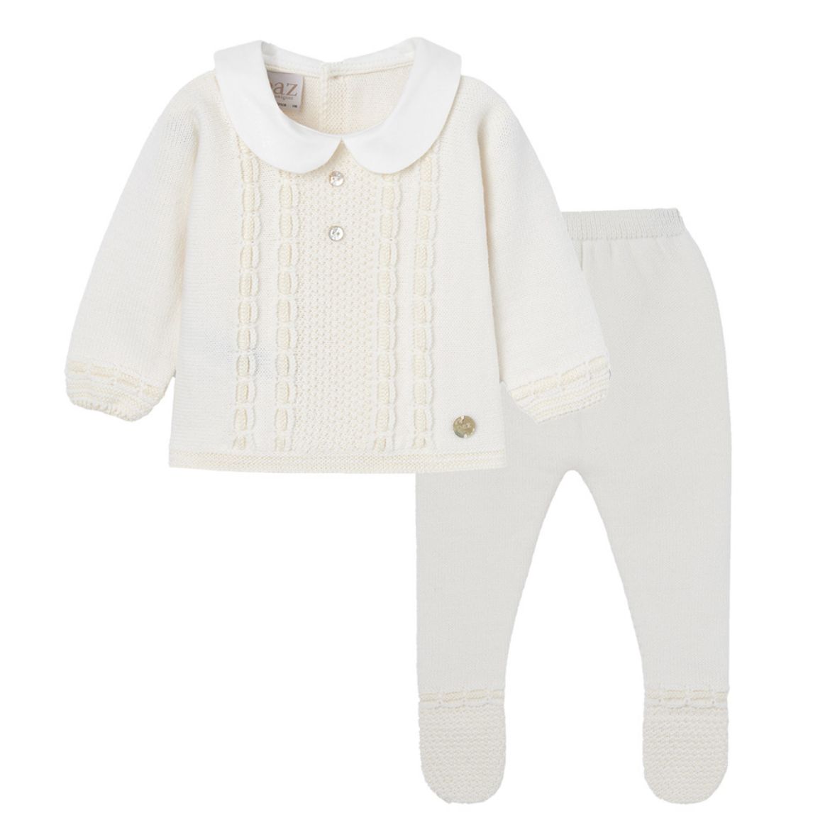 Picture of Paz Rodriguez Cream Knitted Set