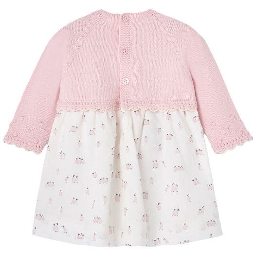 Picture of Paz Rodriguez Pink Penguin Knitted Dress