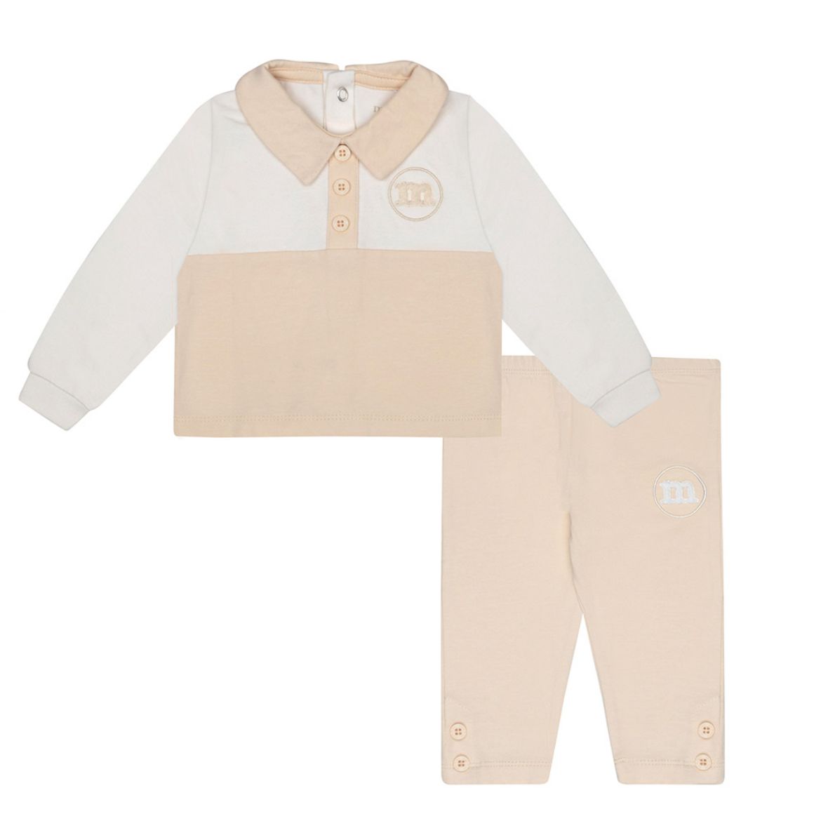 Picture of Mini Mitch & Son Donny Beige Polo Set