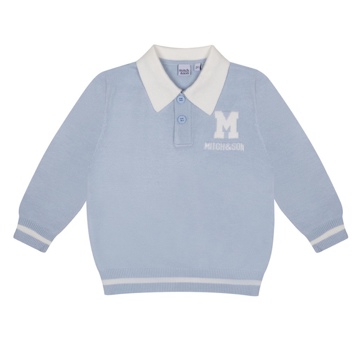 Picture of Mitch & Son Andre Blue Polo Top
