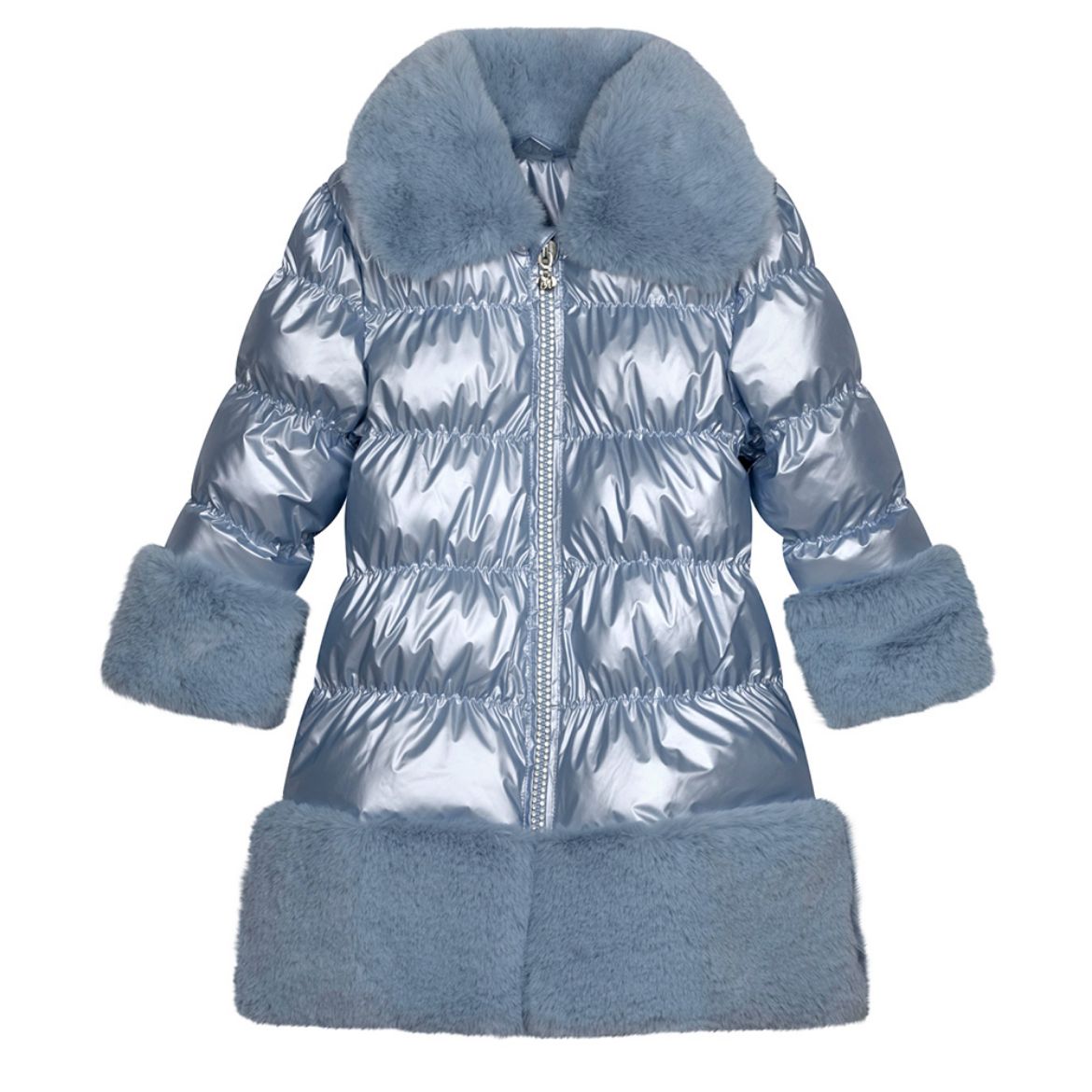 Picture of A Dee Girls Sarah Iced Blue Metalic Coat