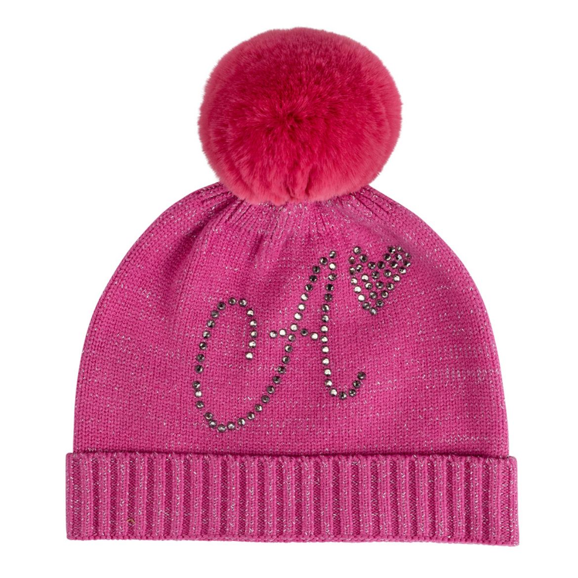 Picture of A Dee Girls Tamson Hot Pink Pom Pom Hat