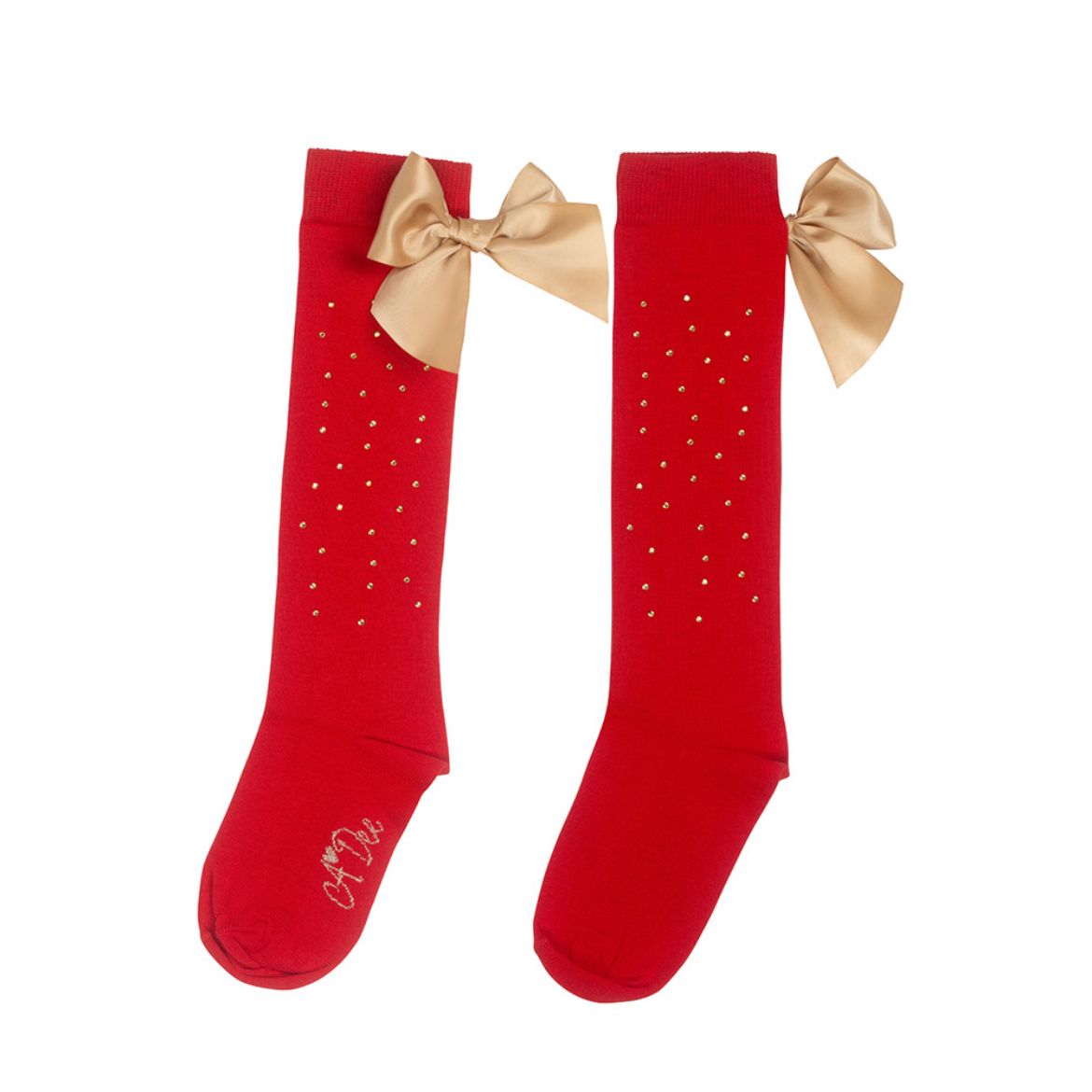Picture of A Dee Girls Rae Red Knee High Socks