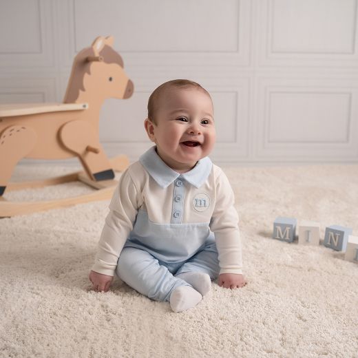 Picture of Mini Mitch & Son Donny Blue Polo Set