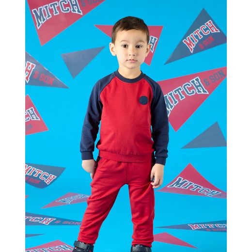 Picture of Mitch & Son Brian Red Tracksuit