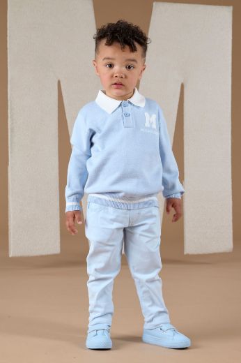 Picture of Mitch & Son Andre Blue Polo Top