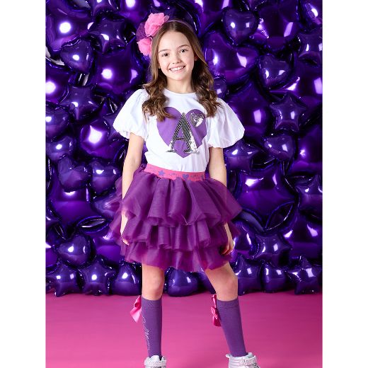 Picture of A Dee Girls Tabitha Purple Skirt Set