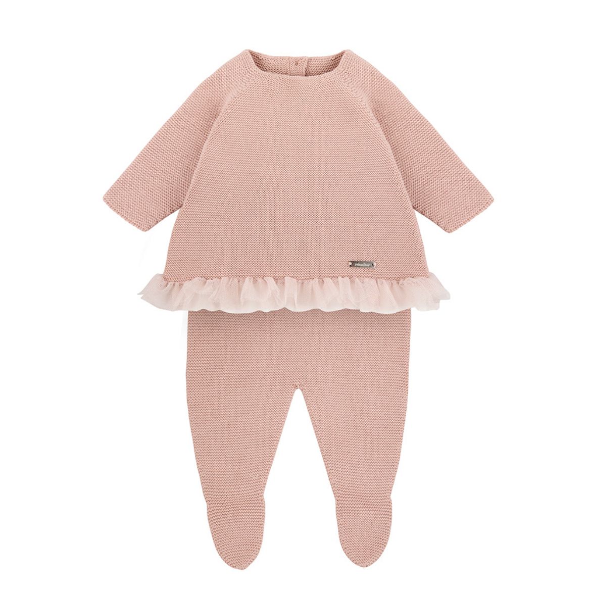 Picture of Condor Pink Knitted Set with Tulle