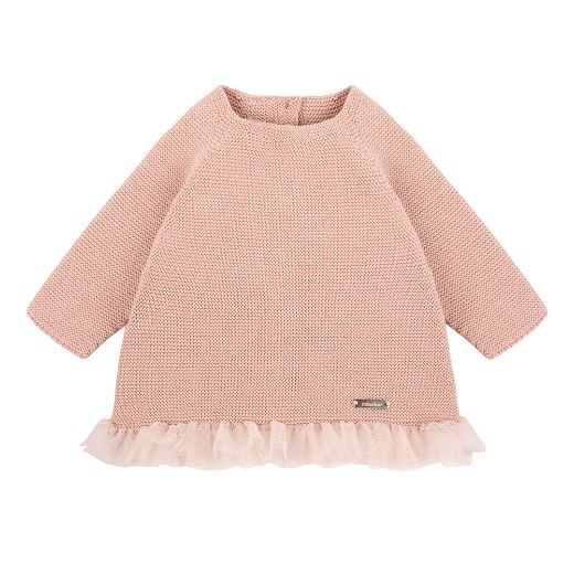 Picture of Condor Pink Knitted Set with Tulle