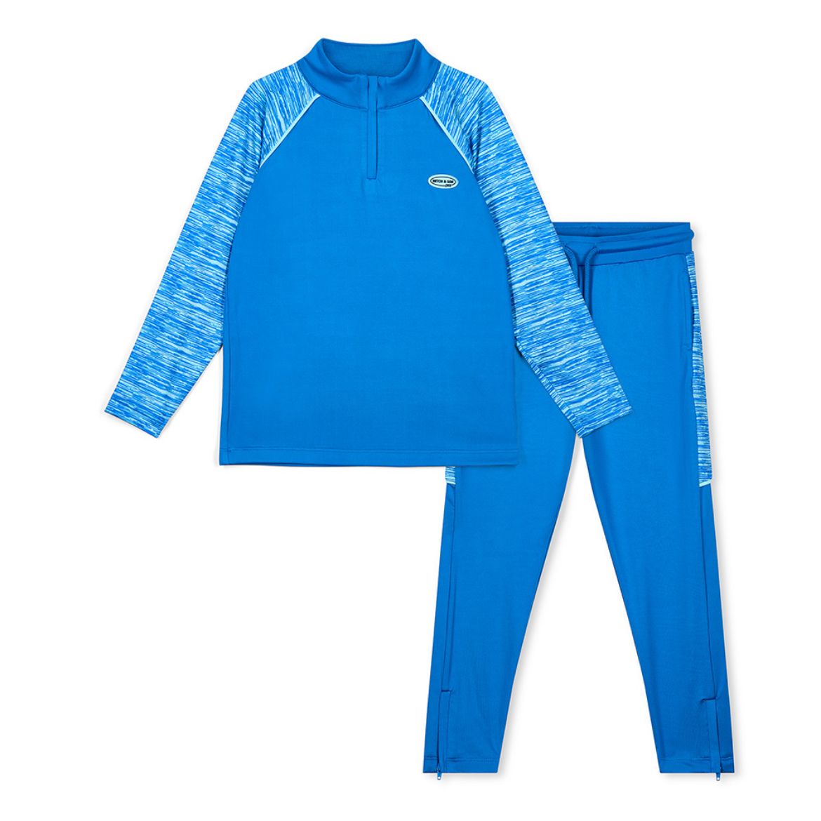 Picture of Mitch & Son Harrison Blue Space Dye Tracksuit