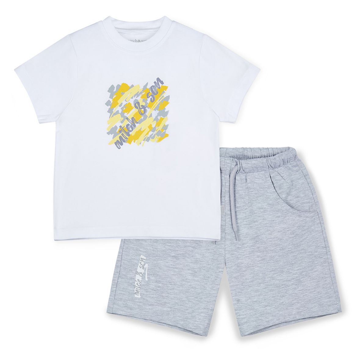 Picture of Mitch & Son Gino White Short Set