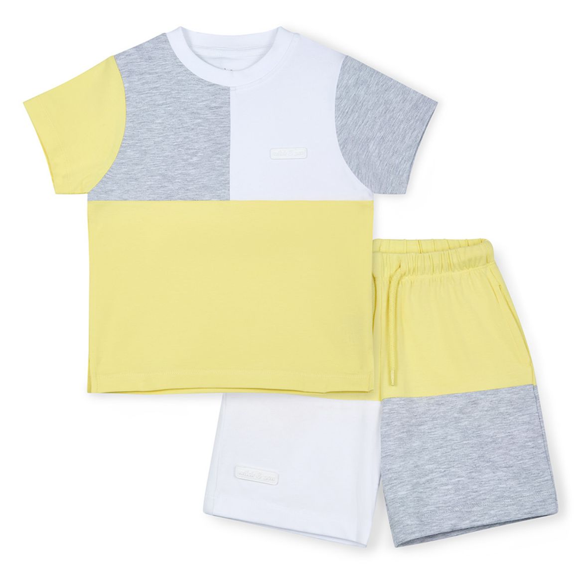 Picture of Mitch & Son Gray Yellow & Grey Short Set