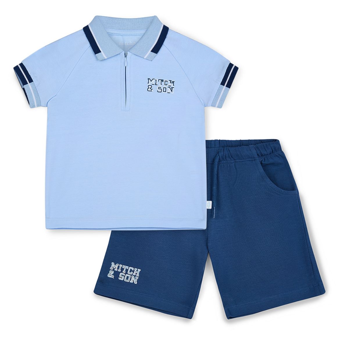 Picture of Mitch & Son Ford Blue Polo Short Set