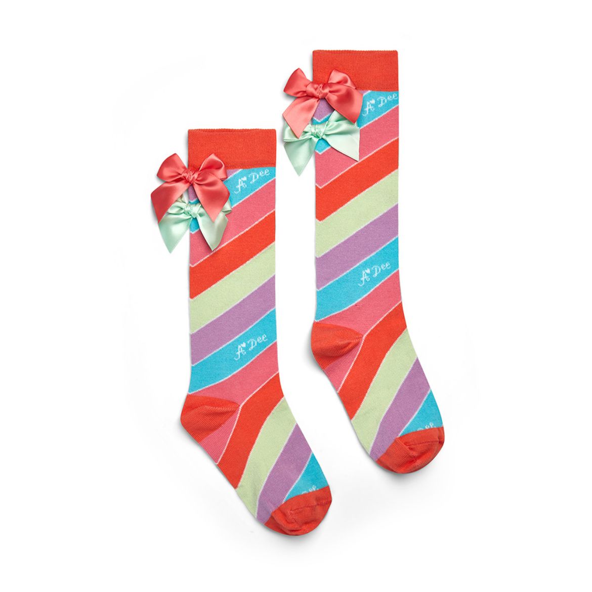Picture of A Dee Eliza Stripe Printed Knee Socks