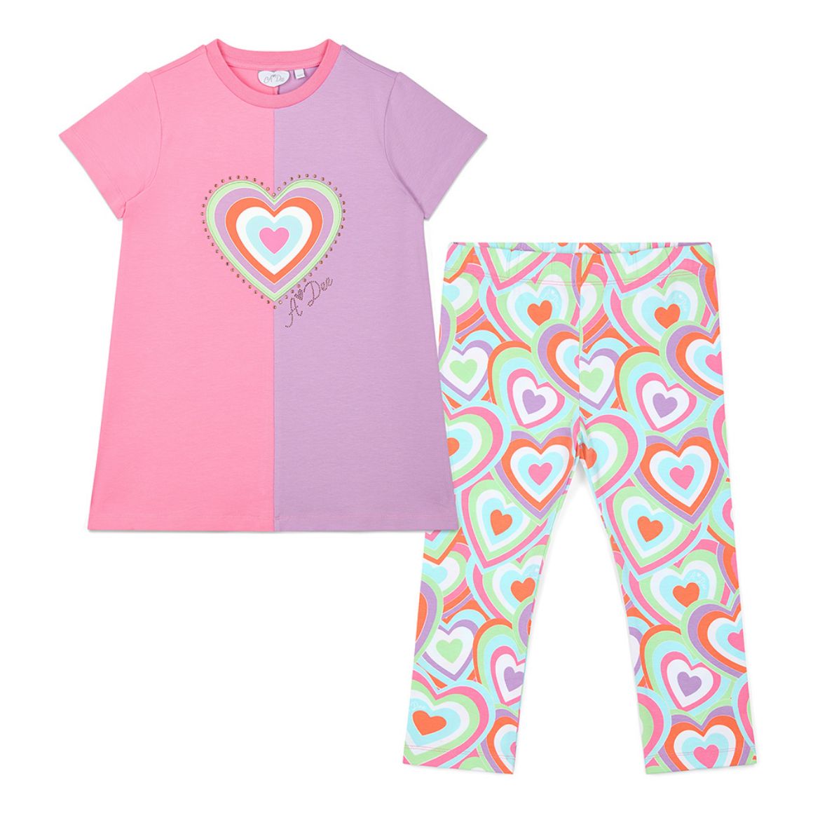Picture of A Dee Erin Pink Heart Leggings Set