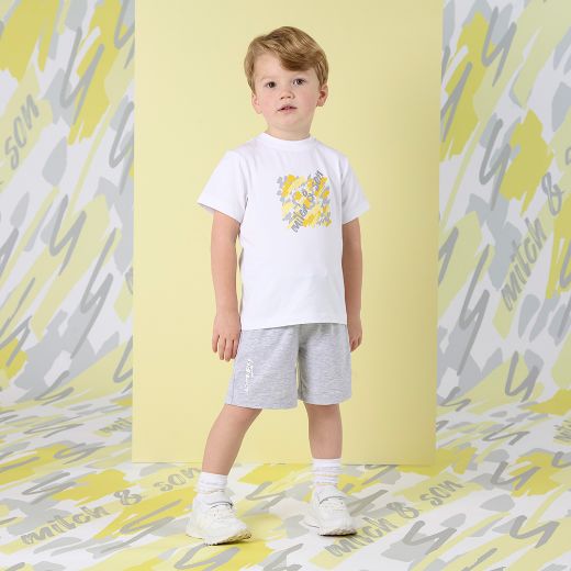 Picture of Mitch & Son Gino White Short Set