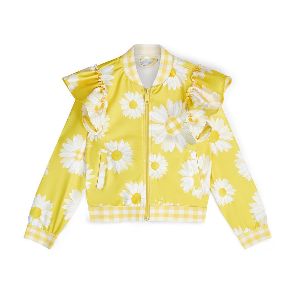 Picture of A Dee Daisy Yellow Bomber Jacket