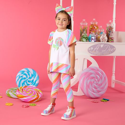Picture of A Dee Eva Stipe Lollipop Leggings Set