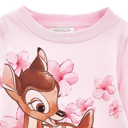 Picture of Monnalisa Bambi Pink Jumper Dress