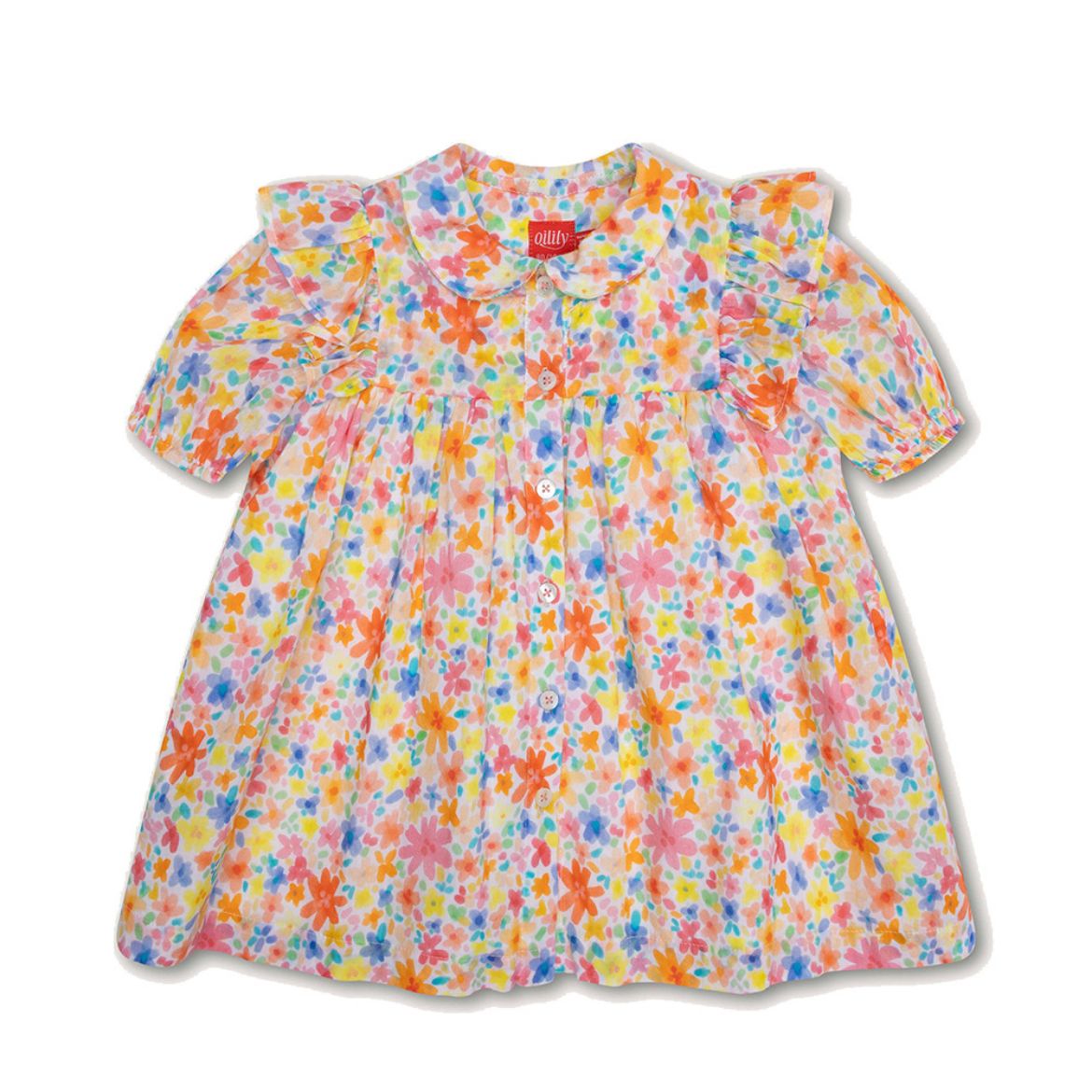 Picture of Oilily Girls Flower Printed Delicia Dress 