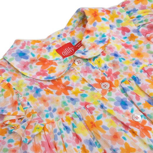 Picture of Oilily Girls Flower Printed Delicia Dress 
