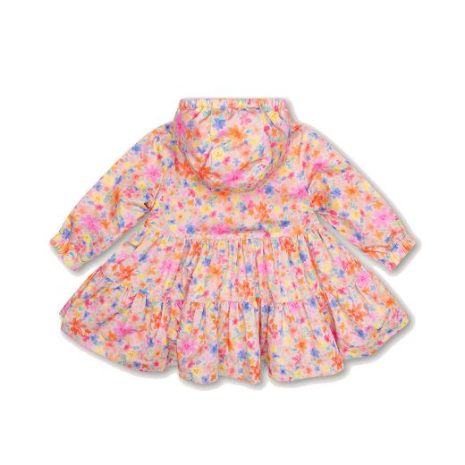 Picture of Oilily Girls Flower Printed Cantaloupe Coat