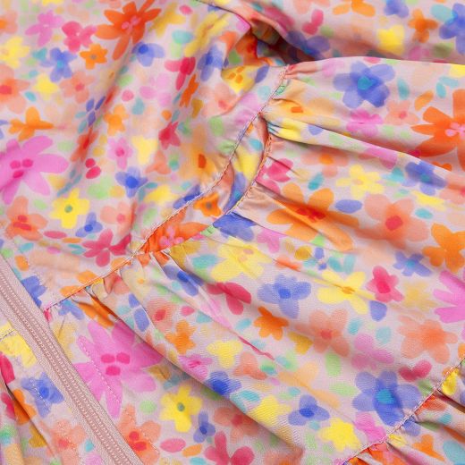 Picture of Oilily Girls Flower Printed Cantaloupe Coat