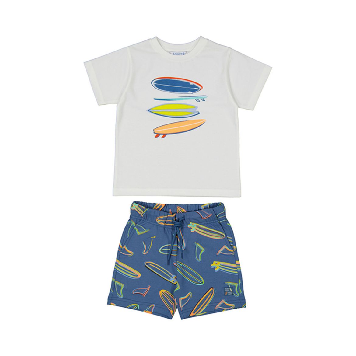 Picture of Mayoral Boys Blue Surf T-Shirt & Shorts Set