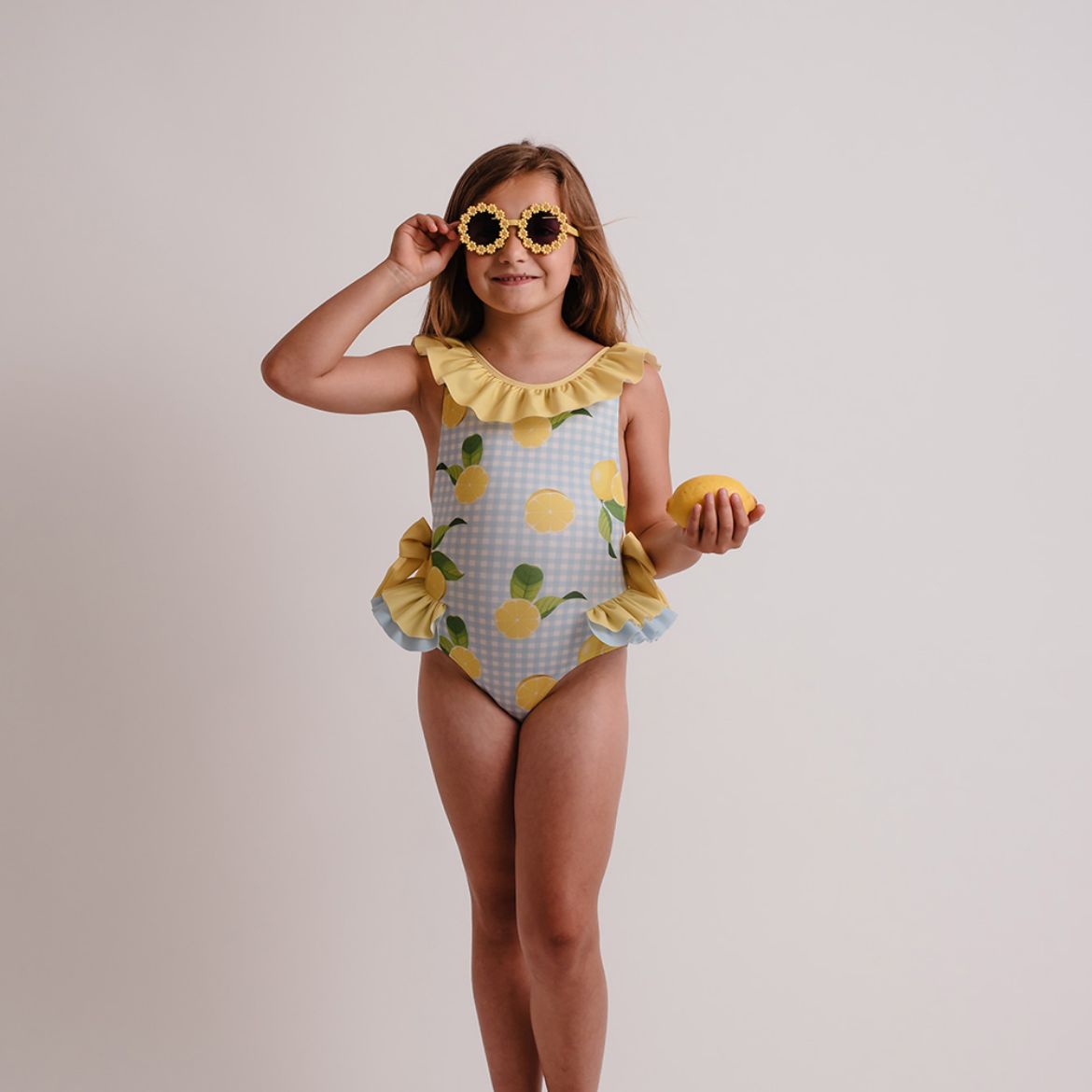 Picture of Meia Pata Girls Lemon Salerno Swimsuit