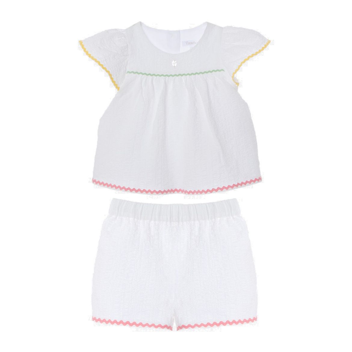 Picture of Patachou Girls White Short Set