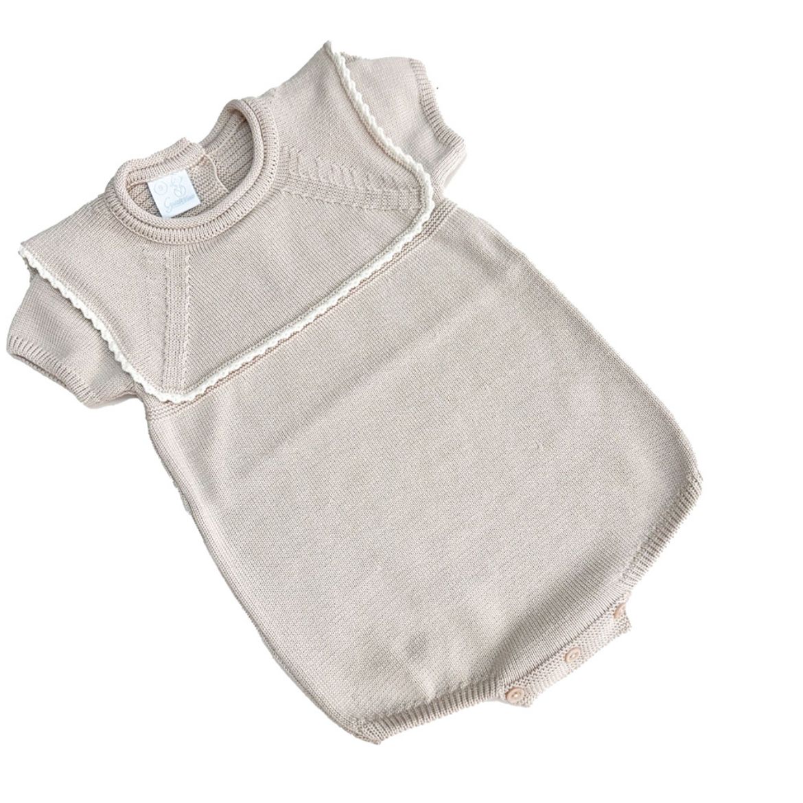 Picture of Granlei Boys Beige Knitted Romper
